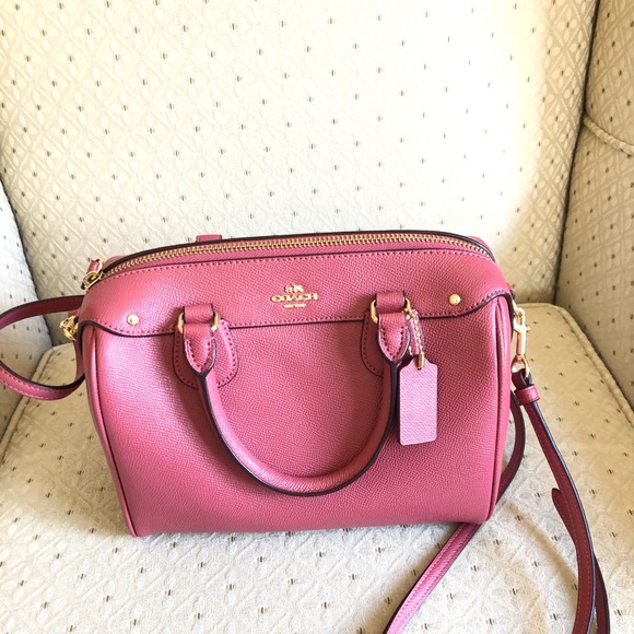 Coach Handbags - Coach Mini Bennet Satchel rare Mauve/Rosy color